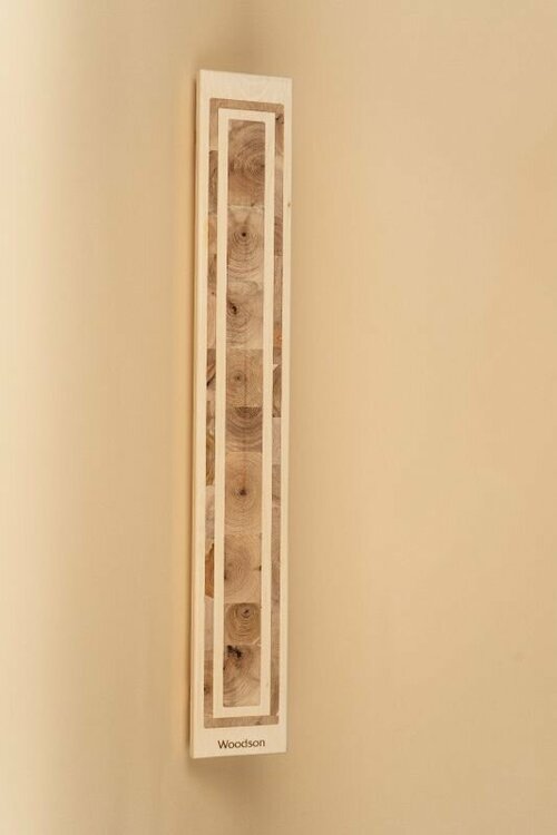 Светильник Woodson FIJI Line угловой со светодиодной лентой, 700х100, липа (24V)