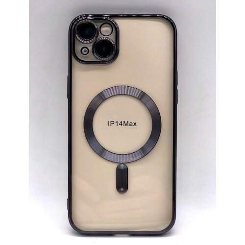 Чехол прозрачный с окантовкой и magsafe для iPhone 14 Plus (6,7)/ iPhone 14 max(14+)/Чехол Магсейф с беспроводной зарядкой