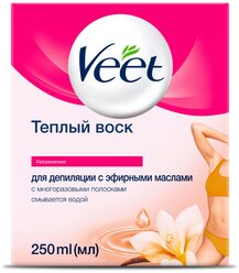 Теплый воск для эпиляции с эфирными маслами Veet MINIMA, 250мл