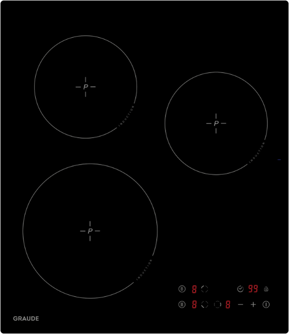 Индукционная варочная поверхность GRAUDE IK 45.0 S, черный
