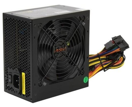 Блок питания ATX Exegate EX224734RUS-S 500W, SC, black,12cm fan, 24p+4p, 6/8p PCI-E, 3*SATA, 2*IDE, FDD + кабель 220V с защитой от выдергивания - фото №3