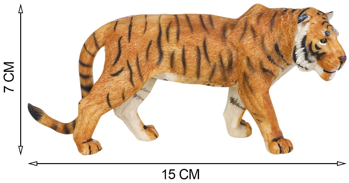 Набор фигурок животных серии "Мир диких животных": Семья тигров, 2 предмета (тигр и тигренок)