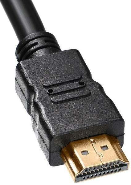 Кабель HDMI-DVI-D 1.8м Buro позолоченные контакты ферритовые кольца HDMI-19M-DVI-D-1.8M 817223 - фото №3