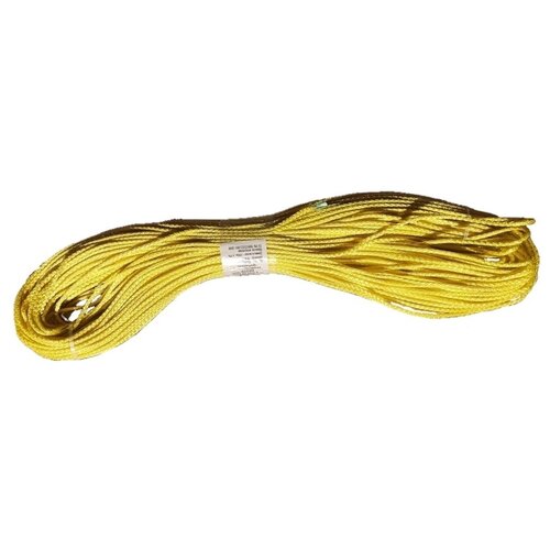 Веревка полипропиленовая, шнур с сердечником 4мм, моток 100 метров желтая