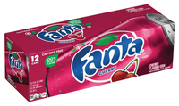 Газированный напиток Fanta Cherry, США, 0.355 л, 12 шт.