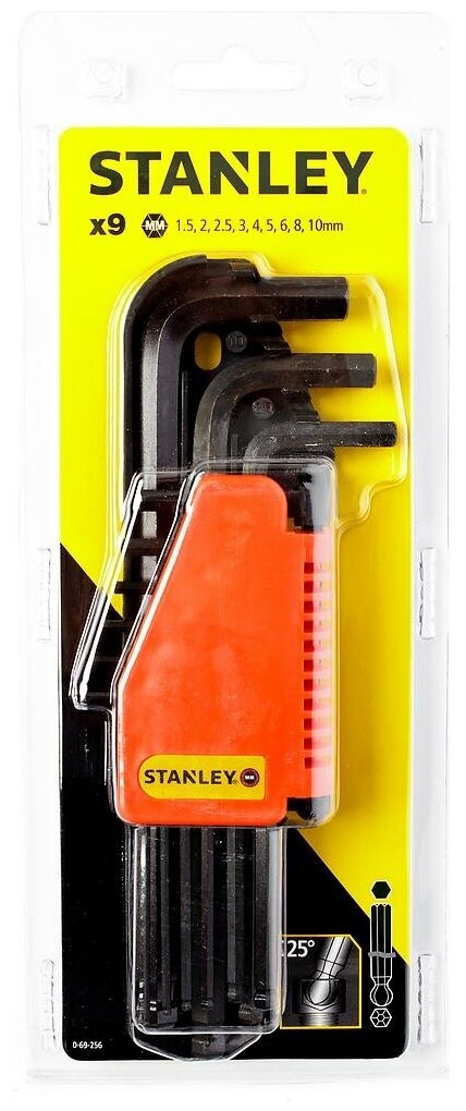 Ключи имбусовые Stanley 0-69-256 - фото №4