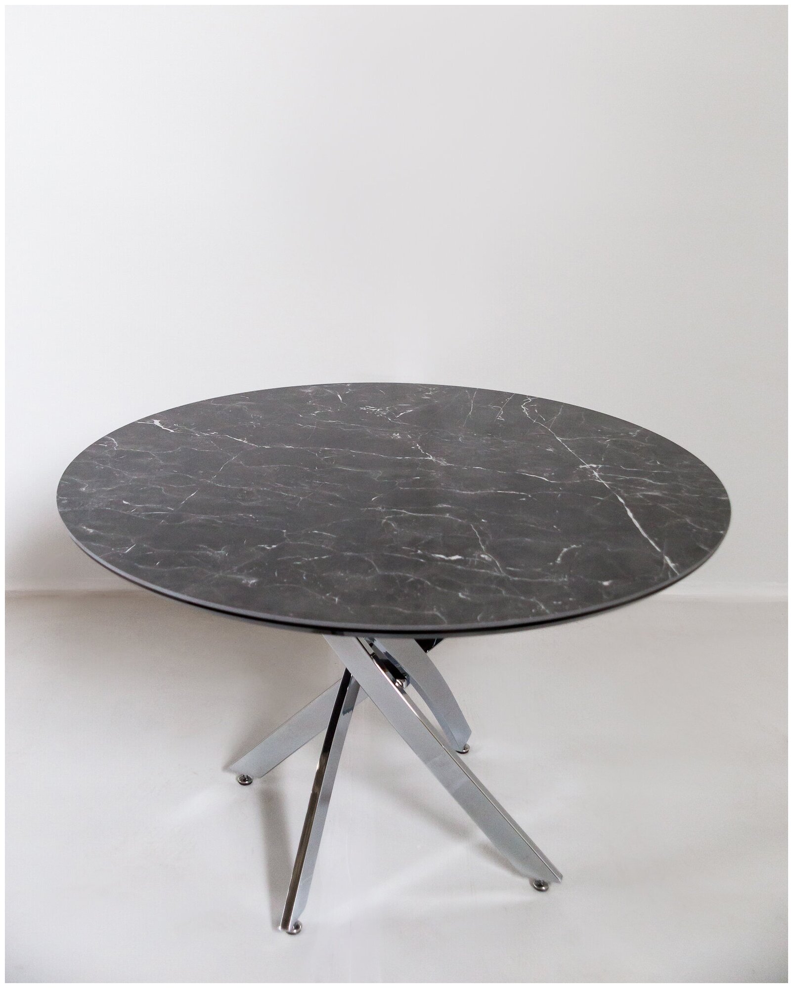 Стол Клим, керамическая столешница диаметром 118 см. - фотография № 1