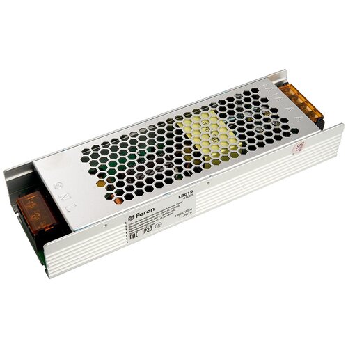Трансформатор электронный для светодиодной ленты 150W 24V (драйвер), LB019 драйвер bsps 24v 150w 6 25a ip20 2г гар lb019 feron