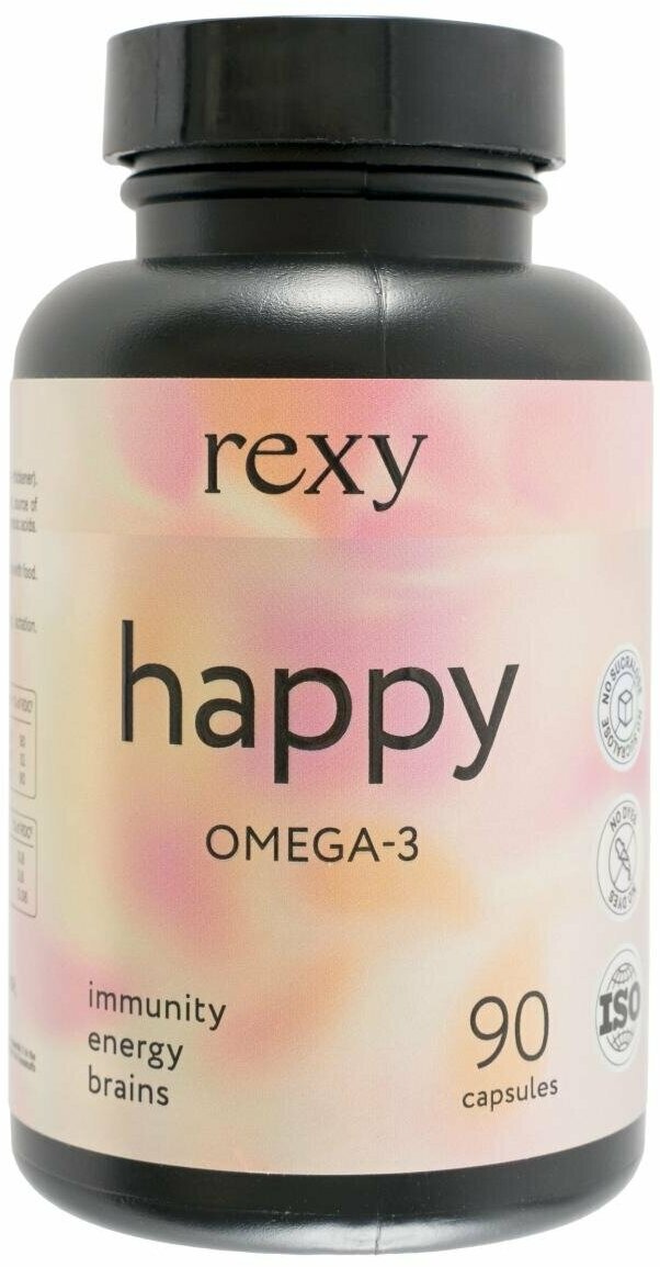 Омега 3 витамин rexy 540 EPA 360 DHA 90 капсул БАД рыбий жир 900 мг комплекс для женщин и мужчин от ProteinRex