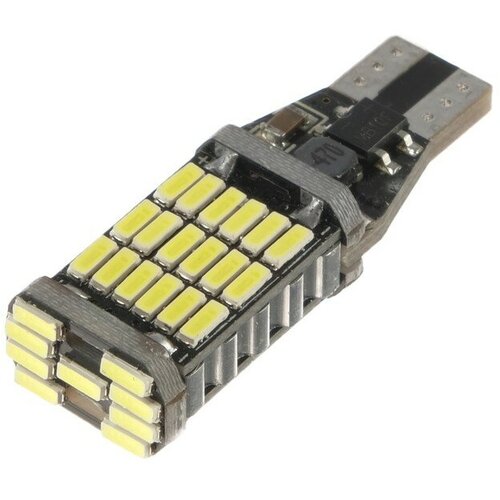 Автолампа светодиодная T10 W5W 12 В 3 Вт 45 LED свет белый 439₽
