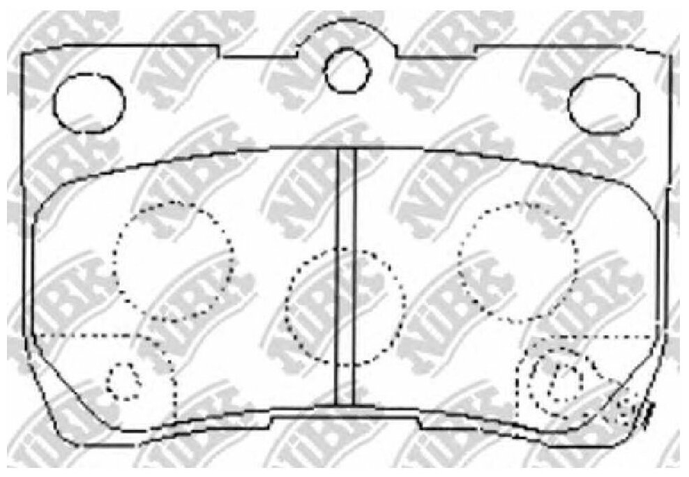 Колодки тормозные дисковые NIBK PN1494