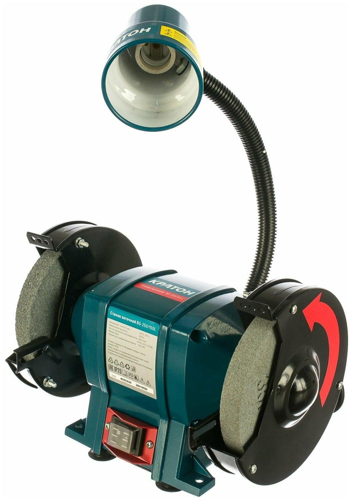фото Заточной станок Кратон BG 250/150 L электроинструмент, подарок на день рождения мужчине, любимому, папе, дедушке, парню