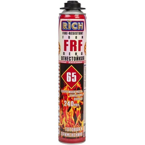 Пена монтажная огнестойкая РИЧ профи 900г 2709₽