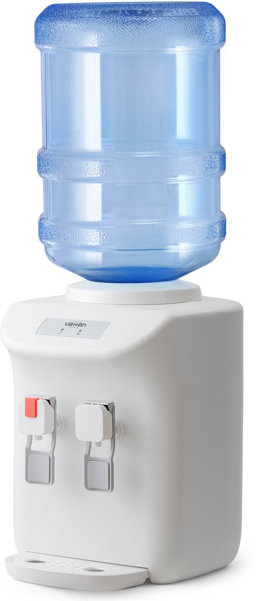 Кулер для воды VATTEN D27WE, настольный, нагрев/охлаждение электронное, 2 крана, белый, 7025 - фотография № 4