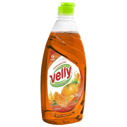 фото GraSS Средство для мытья посуды Velly Сочный мандарин 0.5 л