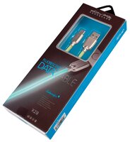 Кабель Viptek X28 USB - USB Type-C 1 м зеленый