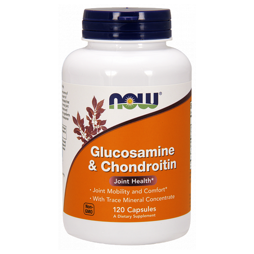 Купить NOW Glucosamine Chondroitin (глюкозамин и хондроитин) 120 вег капсул (NOW)