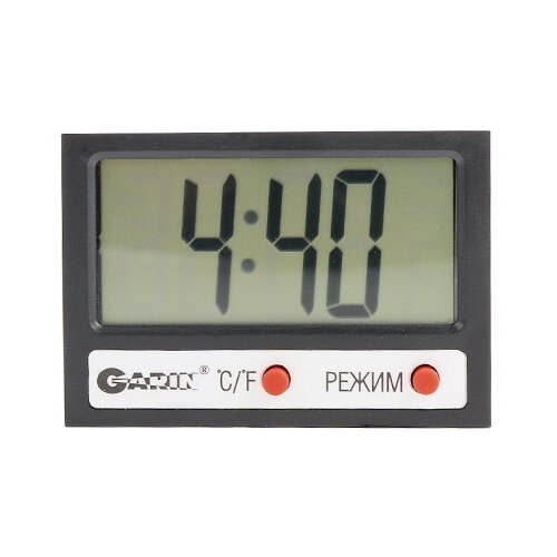 фото Часы с термометром garin tc-1, серый