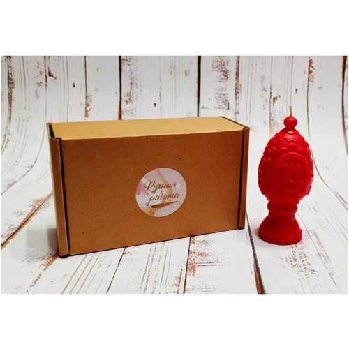 Свеча Христос Воскрес Красный 71гр