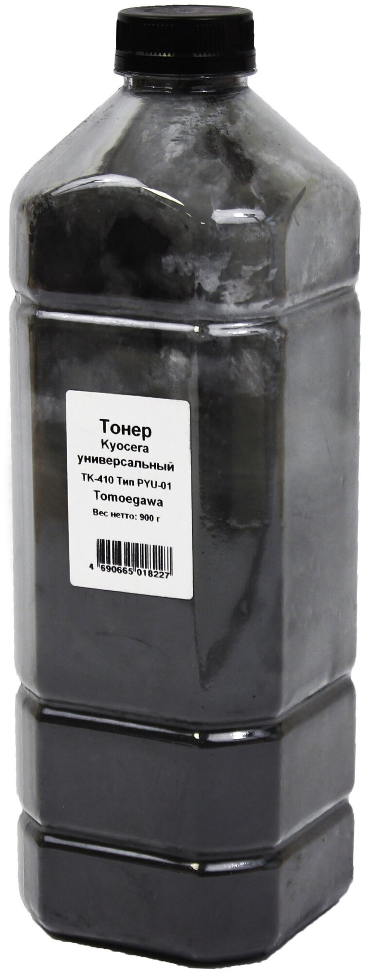 Тонер Tomoegawa Универсальный для Kyocera TK-410 (Тип PYU-01), Bk, 900 г, канистра
