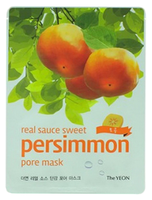 The yeon Тканевая маска с экстрактом хурмы Real Sauce Sweet Persimmon Pore Mask 22 мл 1 шт. саше