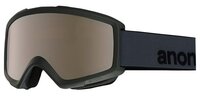 Маска ANON Helix 2.0 Goggle + Spare Lens Black/Silver Amber