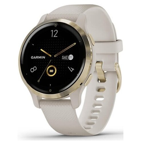 Умные часы Garmin Venu 2S, GPS, Wi-Fi, Tundra + Champagne, WW (010-02429-11)