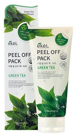 EKEL Peel off pack Green Tea Маска-пленка с экстрактом зеленого чая 180 мл