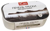 ICan Печень трески натуральная, 115 г