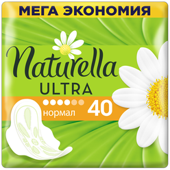 Naturella прокладки Ultra Normal, 4 капли, 40 шт.