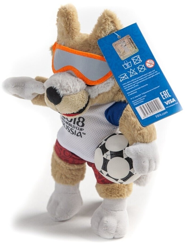 Мягкая игрушка 1Toy FIFA 2018 Zabivaka 18 см - фото №13