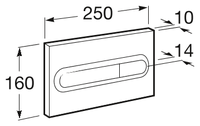 Кнопка смыва Roca In-Wall PL1 89009500 белый