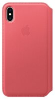 Чехол Apple Folio кожаный для iPhone XS Max peony pink