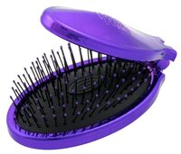 Wet Brush Мини-щетка для спутанных волос раскладная Pop and Go Detangler Metallic фиолетовый