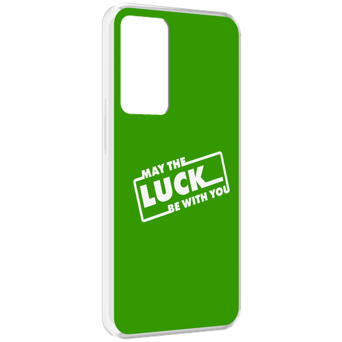 Чехол MyPads Luck green для OPPO Reno 8 Lite задняя-панель-накладка-бампер
