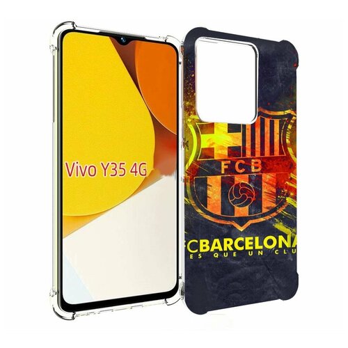 Чехол MyPads FC-Barcelona-Wallpaper-3 для Vivo Y35 4G 2022 / Vivo Y22 задняя-панель-накладка-бампер