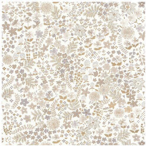 Обои Caselio Flower Power 101861027 Винил на флизелине 0531005 Бежевый Цветы 4800₽