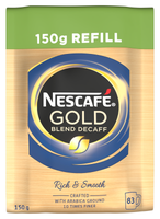 Кофе растворимый Nescafe Gold Blend Decaff без кофеина, пакет 150 г
