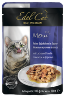 Корм для кошек Edel Cat Пауч с Лососем и Форелью в соусе (0.1 кг) 1 шт. 0.1 кг 1