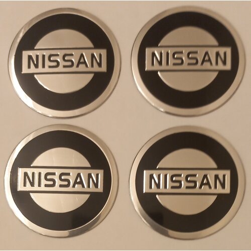Наклейки на колесные диски Nissan Ниссан / Наклейки на колесо / Наклейка на колпак / D 60 mm