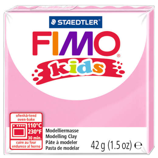 фото Полимерная глина FIMO kids 42 г розовый (8030-220)