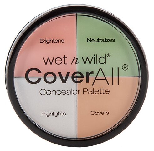 Wet-N-Wild Набор корректоров для лица (4 тона) Coverall Concealer Palette E61462, 34 г (Wet-N-Wild, ) - фото №1