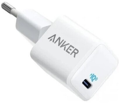 Сетевое зарядное устройство ANKER PowerPort 3 Nano 20W, 20 Вт, белый