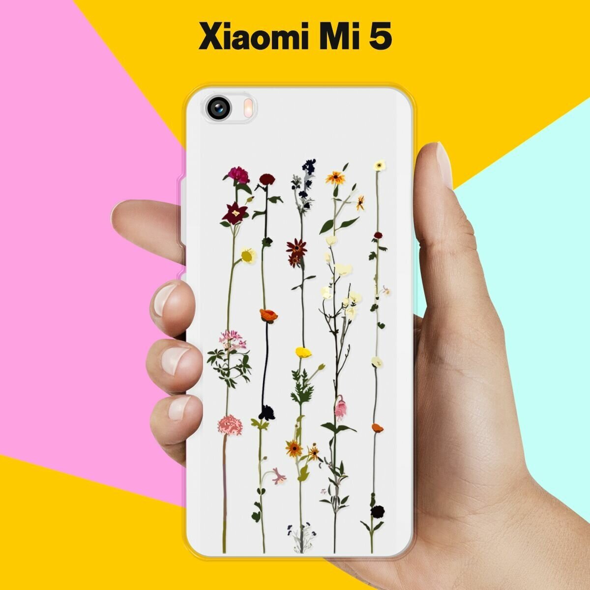 Силиконовый чехол на Xiaomi Mi 5 Цветы 50 / для Сяоми Ми 5