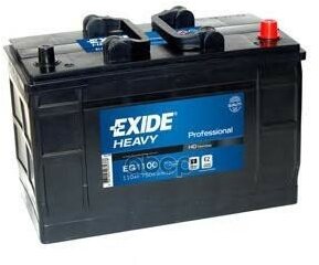 Аккумулятор Exide Heavy Professional 12V 110Ah 750A 349X175x235 Полярность 0 Тип Клеммы 1 Bo EXIDE арт. EG1100