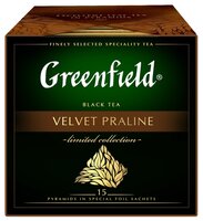 Чай черный Greenfield Limited collection Velvet praline в пирамидках, 15 шт.