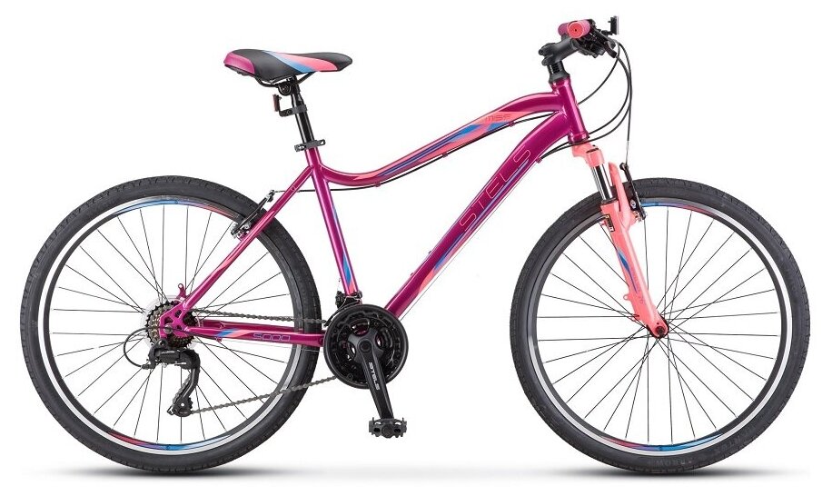 Велосипед Stels Miss 5000 V 26 V050 (2021) 18 фиолетовый/розовый (требует финальной сборки)