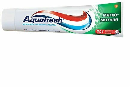 Зубная паста Aquafresh Тройная защита Мягко-мятная, 100 мл - фото №14