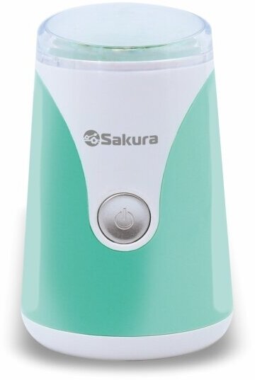 Кофемолка Sakura SA-6157BL 150Вт 50гр бел/бирюз