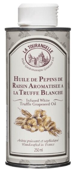 Масло La Tourangelle виноградных косточек, ароматизированное белым трюфелем "White Truffle Flavoured Grapeseed Oil", 250 мл, 1шт